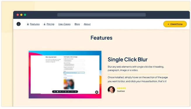 Blurweb App Review- Hide information by Blurweb App