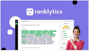 Ranklytics Review - SEO-optimized writing tool